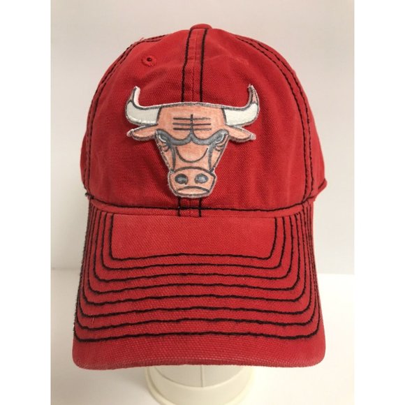 Chicago Bulls Adidas Red Adjustable Hat - Picture 1 of 7